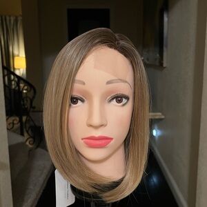 WIG BY HAIRCUBE, COLOR: BLONDE, LENGTH:~14”. New out of the bag.